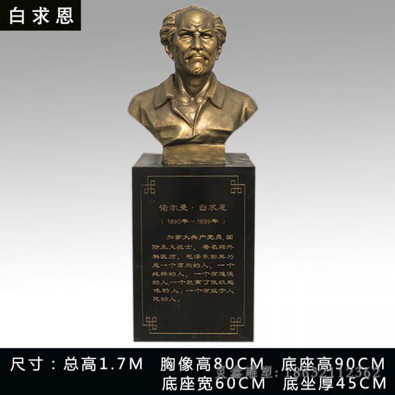 白求恩铜雕 (2)