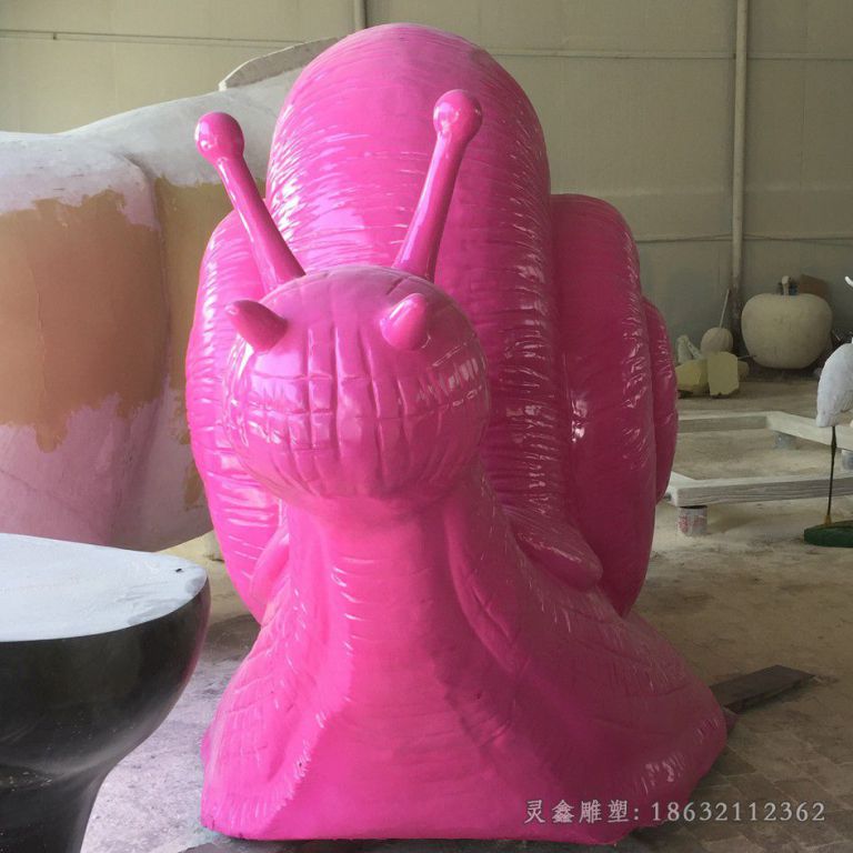 不锈钢彩绘蜗牛 公园动物摆件