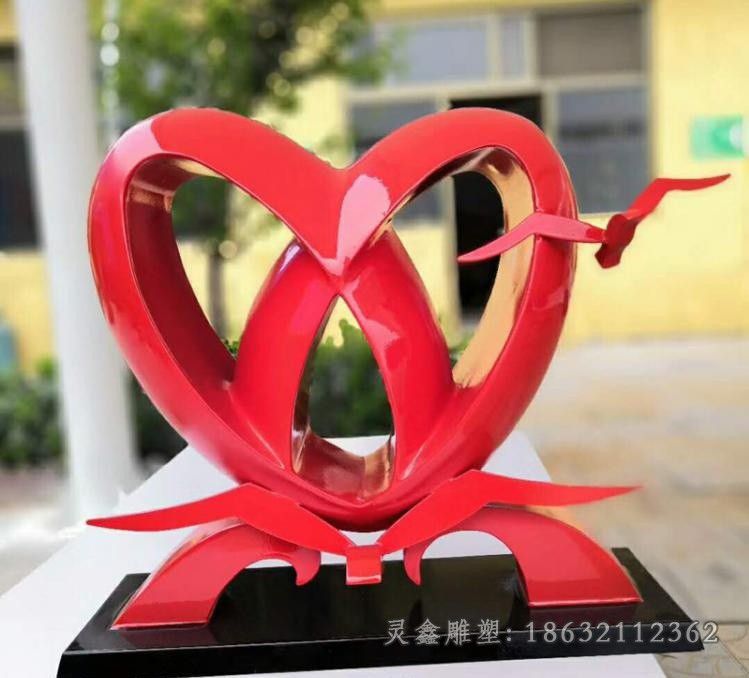 不锈钢城市爱心雕塑 (4)