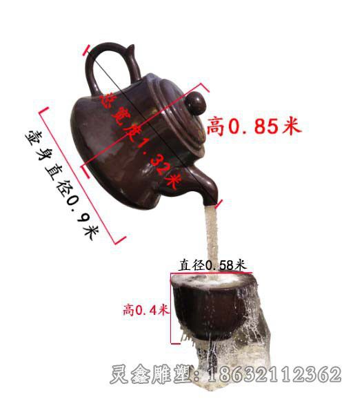 茶壶景观铜雕 (3)