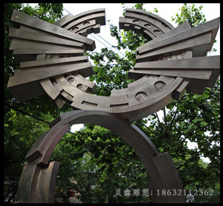 不锈钢齿轮抽象 企业景观雕塑