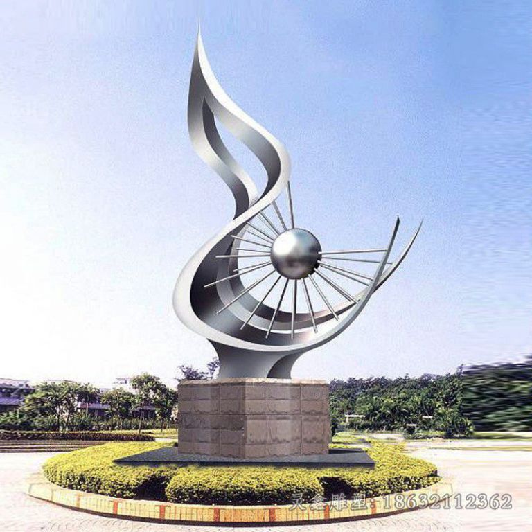 不锈钢抽象雕塑2