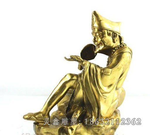 道济和尚公园景观铜雕 (2)