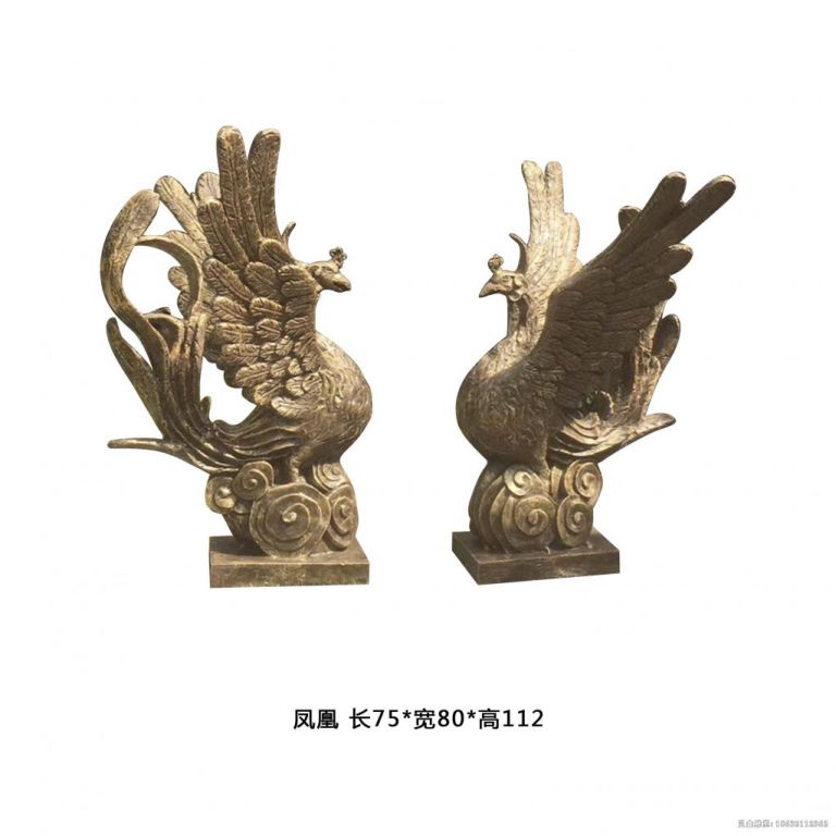 凤凰园林景观铜雕 (5)