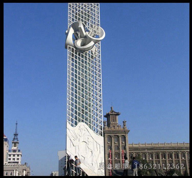 不锈钢抽象天网 城市景观雕塑