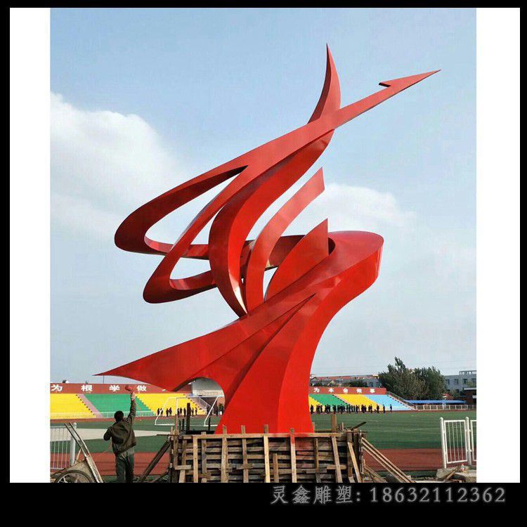 不锈钢抽象小鸟 广场景观雕塑