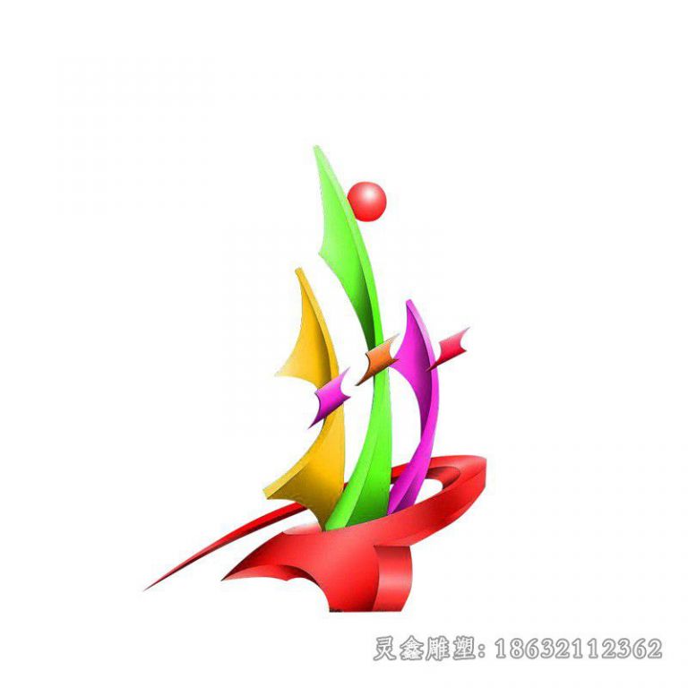 不锈钢广场雕塑 (6)