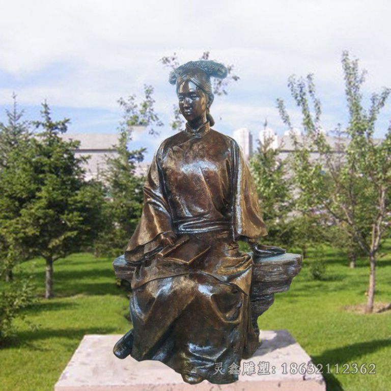 古代名人铜雕 (4)