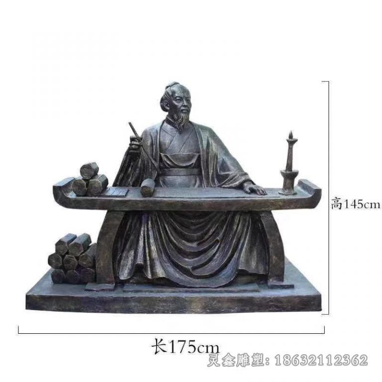 古代名医张仲景铜雕