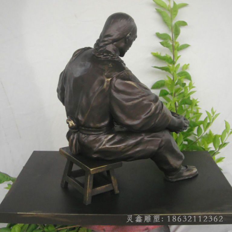 古代人物制药雕塑，铸铜景观人物雕塑(15)