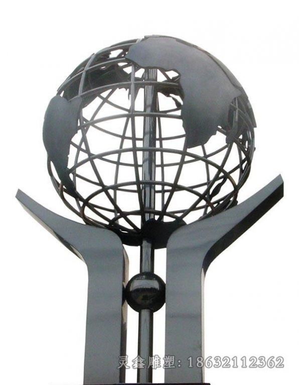 不锈钢地球仪景观雕塑 (11)_看图王