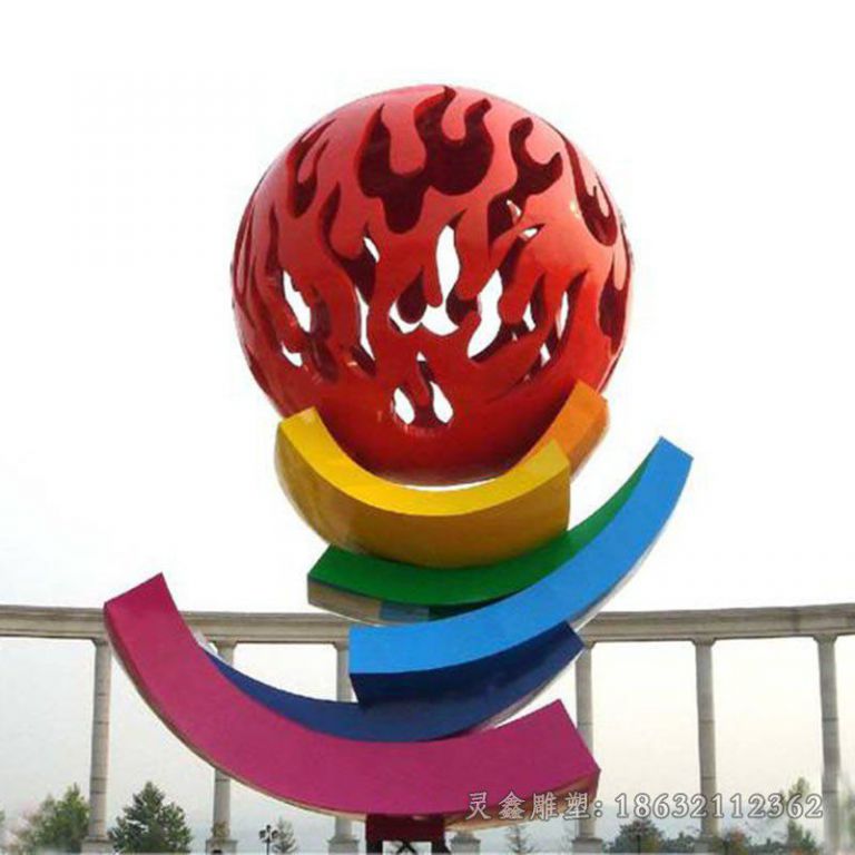 不锈钢广场雕塑 (27)