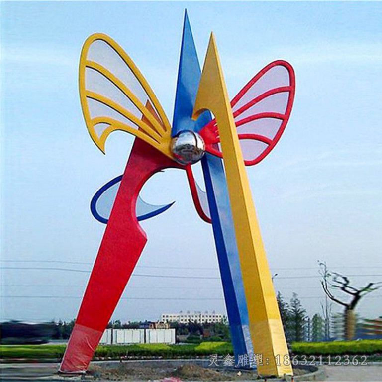 不锈钢广场雕塑 (17)