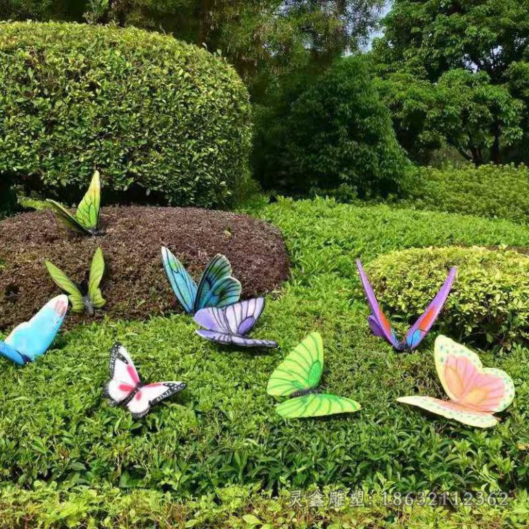 不锈钢蝴蝶雕塑 (2)