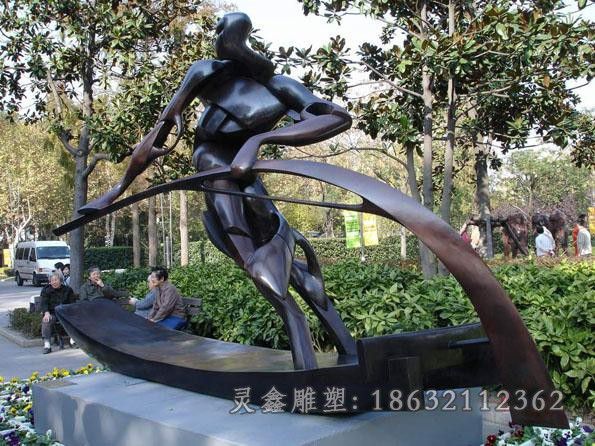 广场抽象景观铜雕 (20)