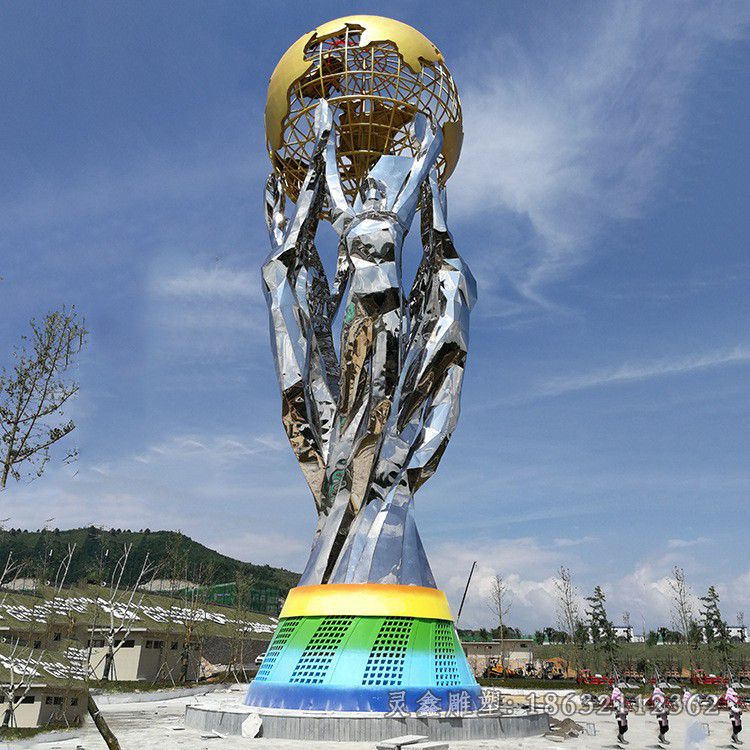 不锈钢地球仪雕塑 (40)