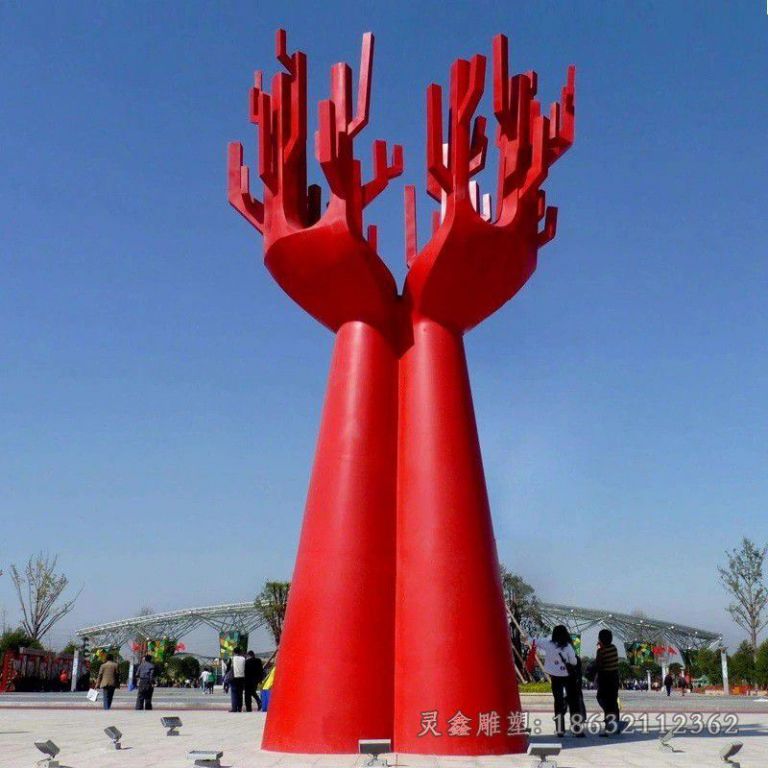 不锈钢广场雕塑 (16)