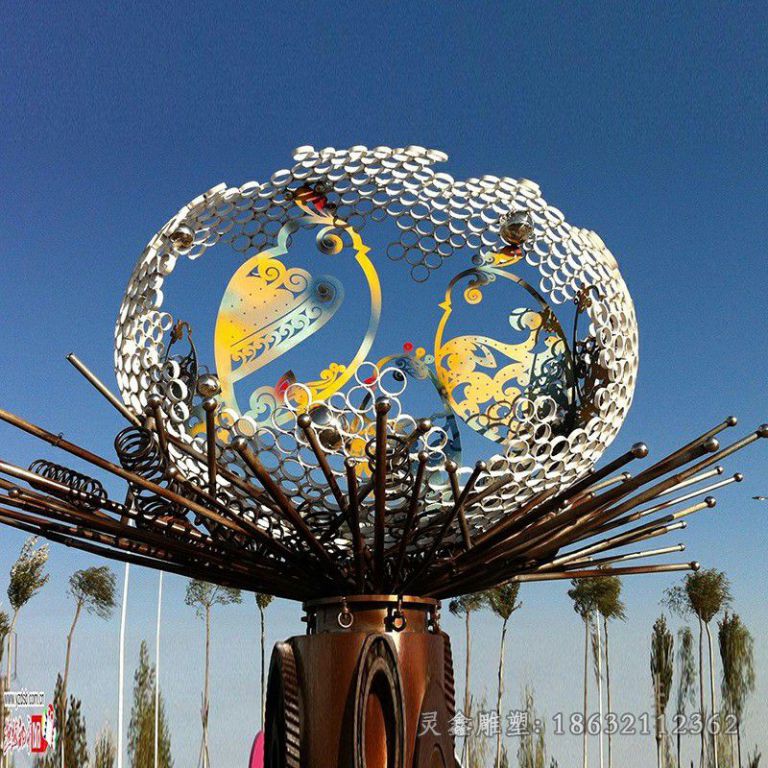 不锈钢广场雕塑 (20)