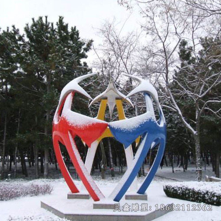 不锈钢广场雕塑 (60)