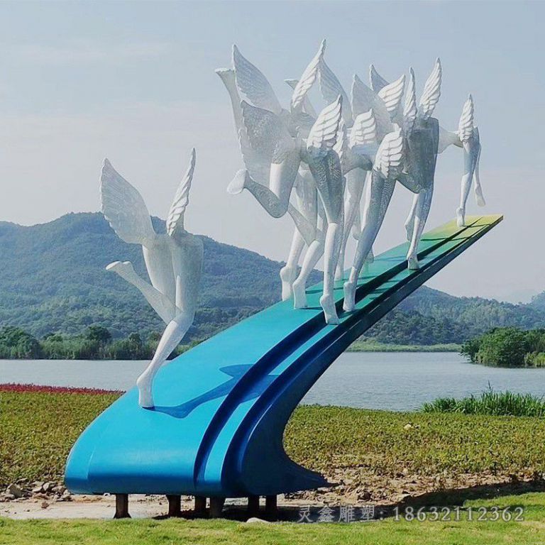 不锈钢广场雕塑 (72)