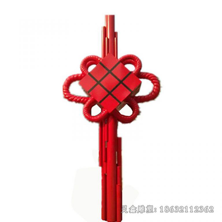 中国结雕塑，不锈钢广场雕塑 (3)