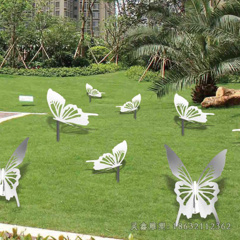 不锈钢蝴蝶雕塑 (4)