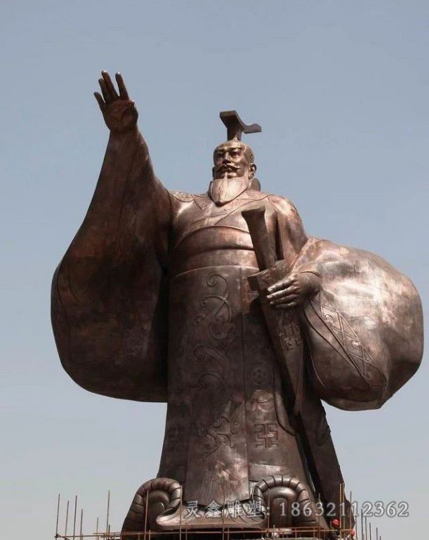 汉武帝广场景观人物铜雕 (5)