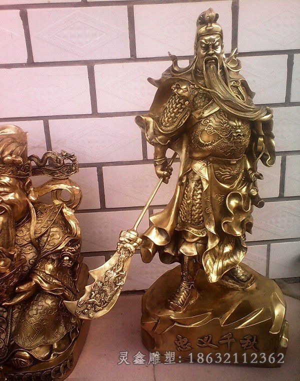 关公铜雕，忠义千秋铜雕_看图王