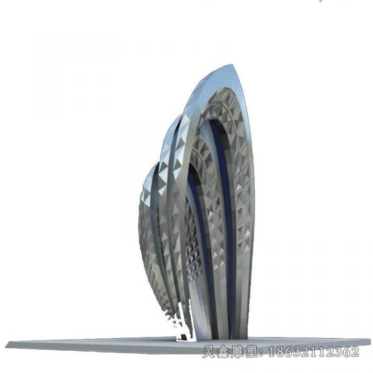 不锈钢广场雕塑 (79)