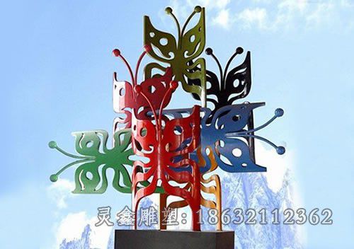 不锈钢蝴蝶雕塑 (15)