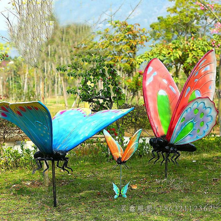 不锈钢蝴蝶雕塑 (20)