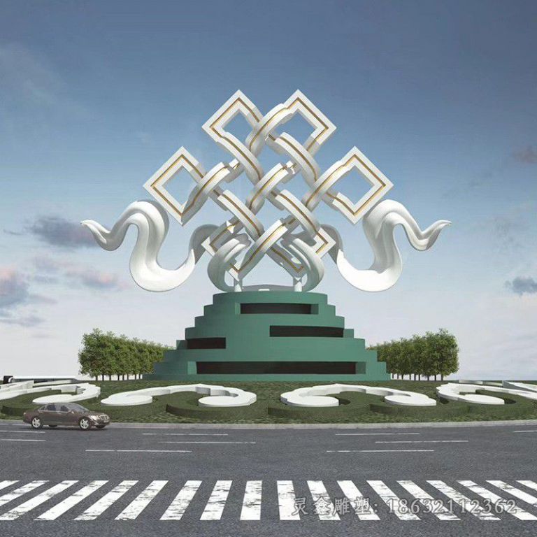 不锈钢广场雕塑 (45)