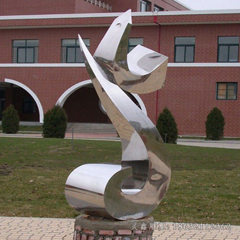 不锈钢海浪 小区景观雕塑