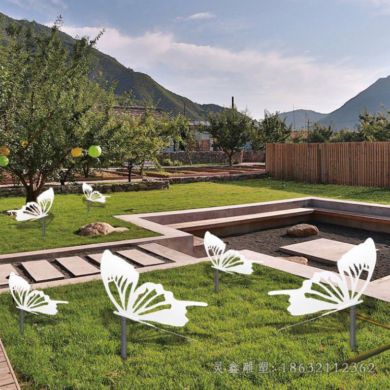 不锈钢蝴蝶雕塑 (3)