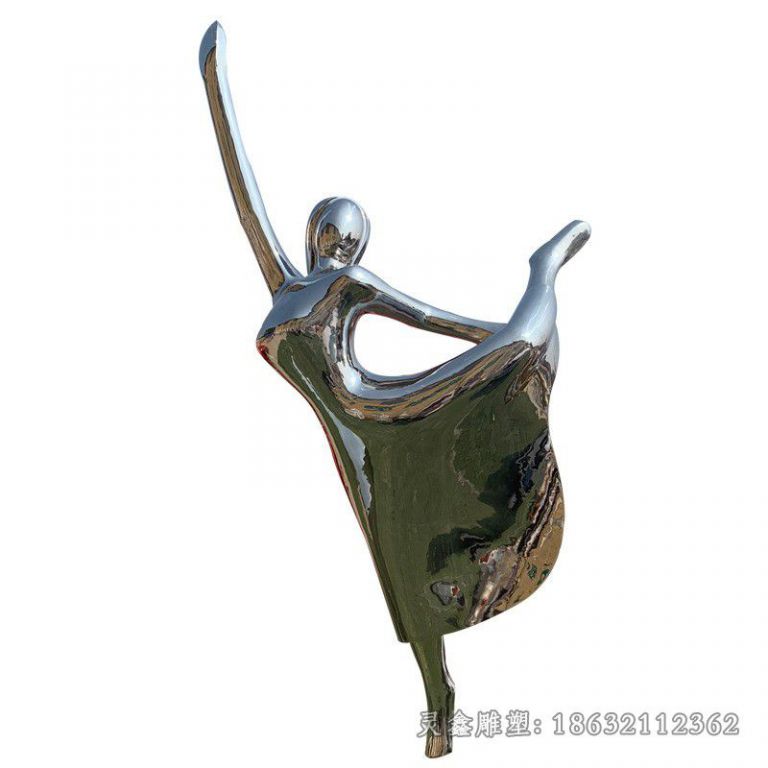 不锈钢创意跳舞美女雕塑芭蕾舞运动雕塑广场商业街酒店房地产摆件23635
