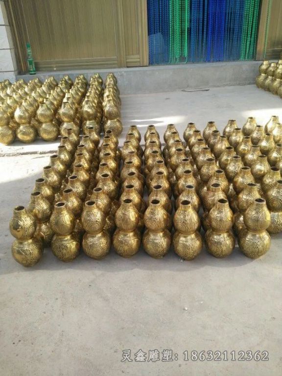 葫芦镇宅招财景观铜雕 (15)