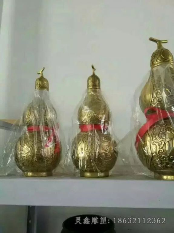 葫芦镇宅招财景观铜雕 (17)