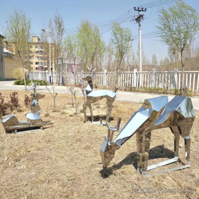 不锈钢鹿雕塑 (75)[1]