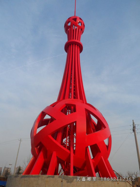 不锈钢避雷针雕塑