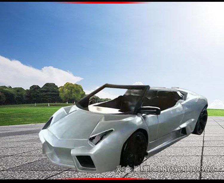 不锈钢车景观雕塑