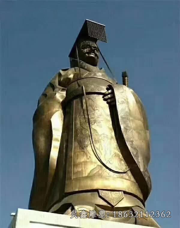 秦始皇人物铜雕