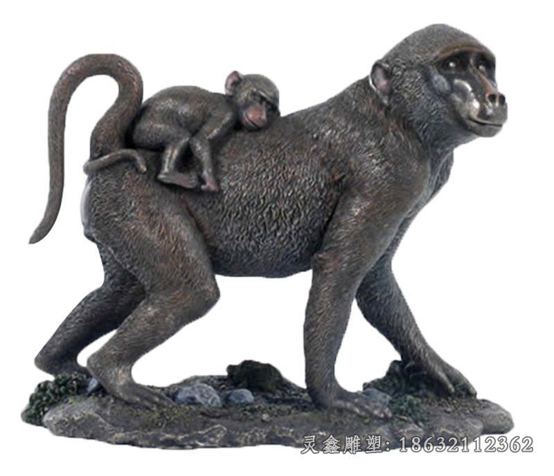 十二生肖猴铜雕
