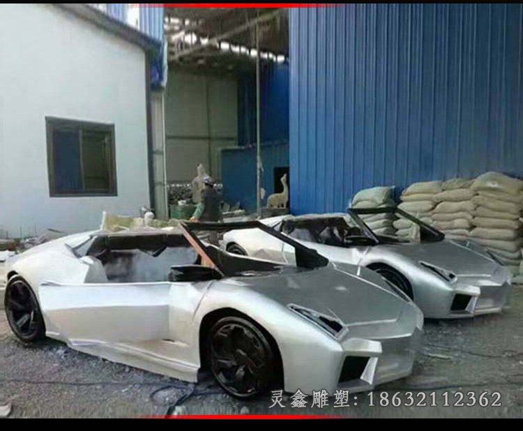 不锈钢车模景观雕塑