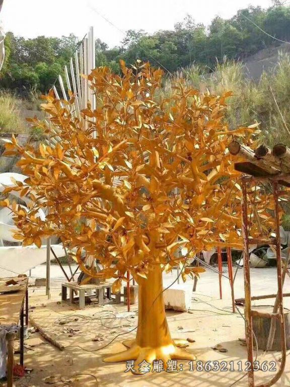 不锈钢仿真树雕塑