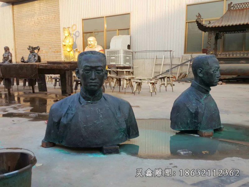 陶行知半身像雕塑