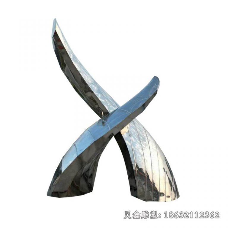 不锈钢抽象莴笋雕塑