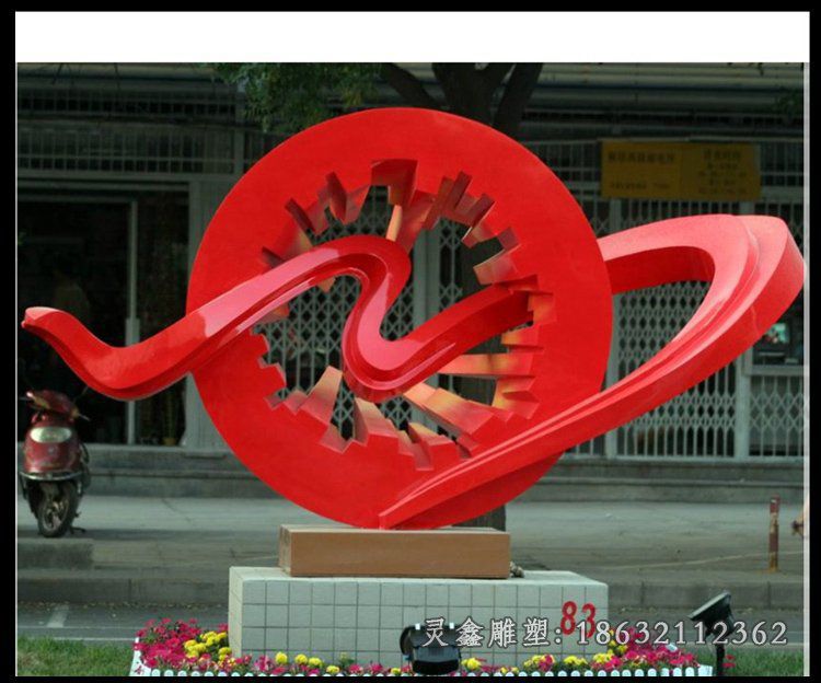 不锈钢齿轮雕塑