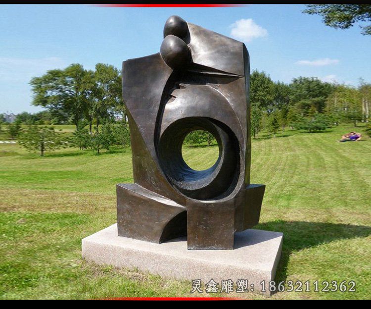 不锈钢抽象公园雕塑