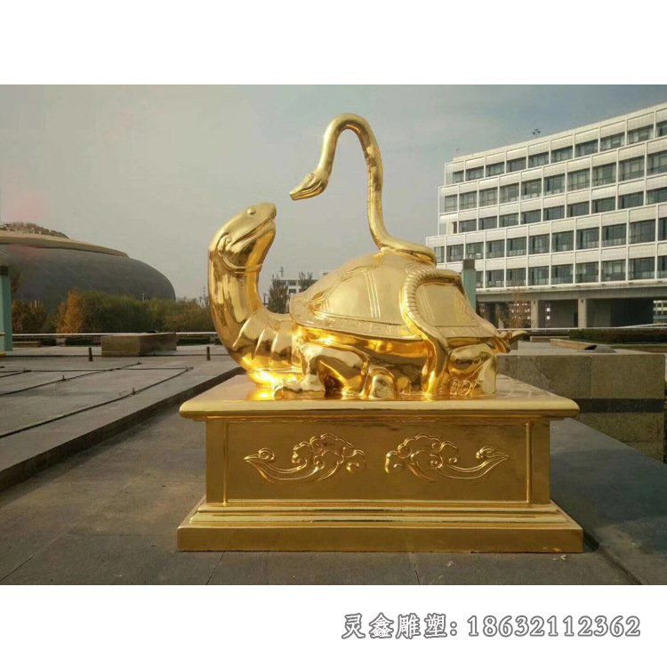 玄武神兽动物铜雕