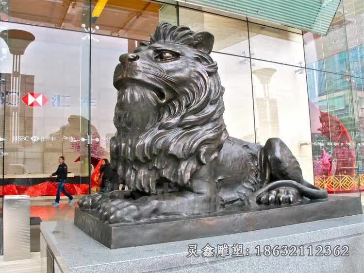 狮子景观铜雕